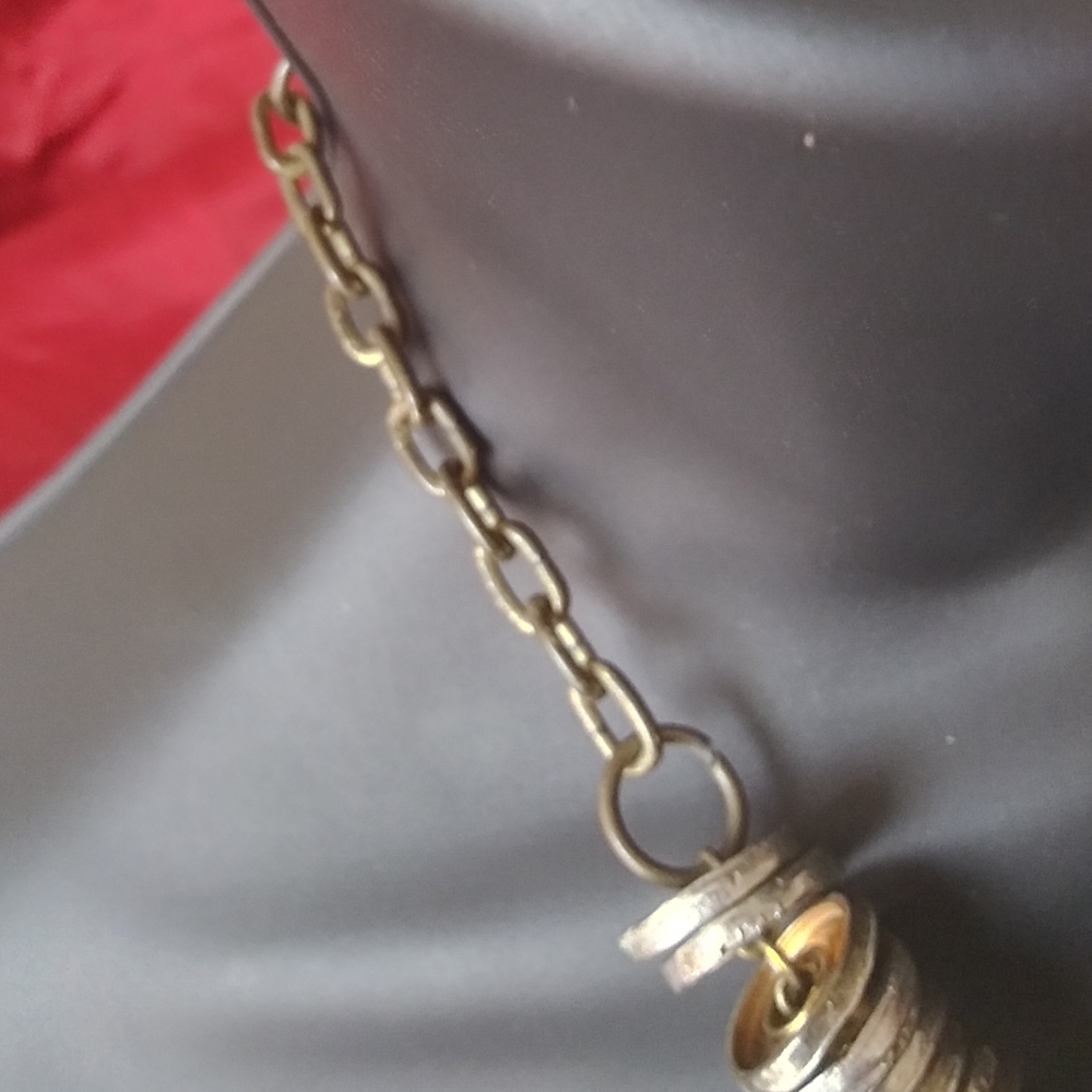 Vintage Anthropologie PAM HIRAN Disc necklace - Picture 5 of 7